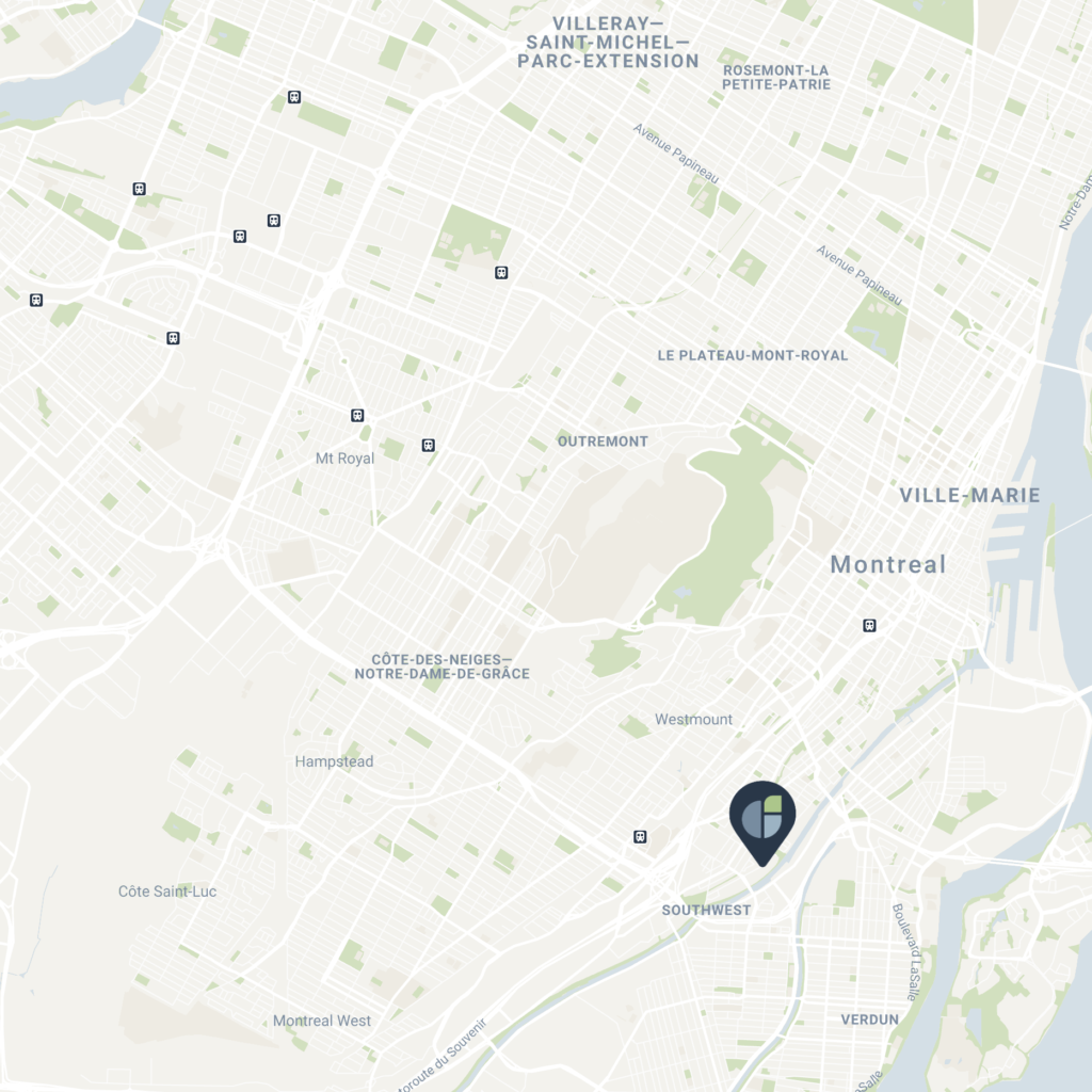 Clinique Indigo map Montreal